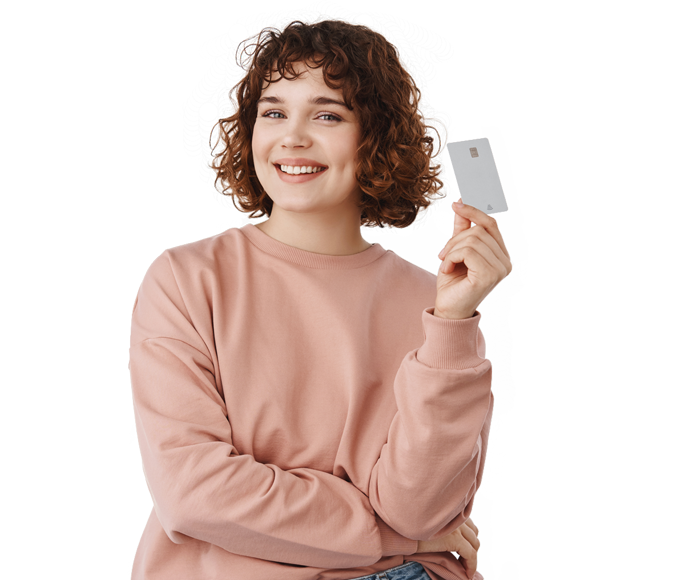 foto de uma garota sorrindo